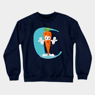 Alphabet n Carrot Crewneck Sweatshirt